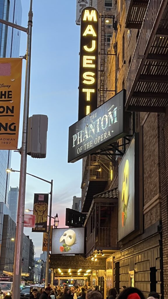 The Phantom of the Opera on Broadway.